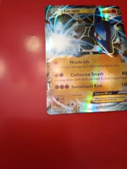 Pokemon Lucario EX Full Art 54/111 Holo Card 2014 Furious Fists Lot Of 2 - Image 2