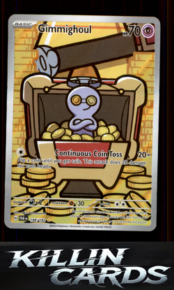 Gimmighoul - 198/182 198/182 Pokemon Illustration Rare SV04: Paradox Rift Card N - Image 1