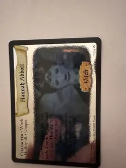 Wizards of the Coast Harry Potter TCG Hannah Abbott Foil Character Card 77/116 - Image 1