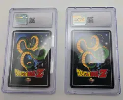 CGC Dragon Ball Z Score Cards Lot Foil Goku + Time Warrior 6–6.5 - Image 2