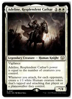 MTG Adeline, Resplendent Cathar - Commander: MOM Lightly Played English - Image 1