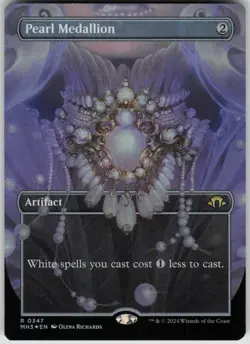 MTG Pearl Medallion Borderless Foil NM Modern Horizons 3 Magic 347 - Image 1