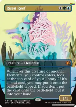 Risen Reef (Borderless) [SPG - 143] - NM [Foil] TCG MTG - Image 1