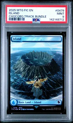2025 MTG FINAL FANTASY COMMANDER CHOCOBO TRACK BUNDLE #0479 ISLAND PSA 9 - Image 1