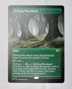 MTG Shifting Woodland Borderless Rare Modern Horizons 3 MH3 0357 - Image 1