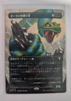 1x Ohran Frostfang Borderless JAPANESE 0650 NM - Magic MTG CMM x1 - Image 1