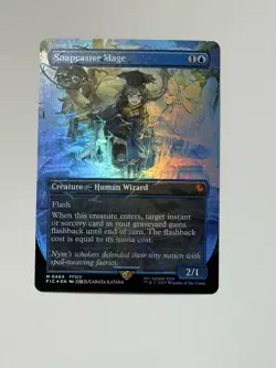 Snapcaster Mage (Borderless) (Chocobo Track Foil) Commander: Final Fantasy Foil - Image 1