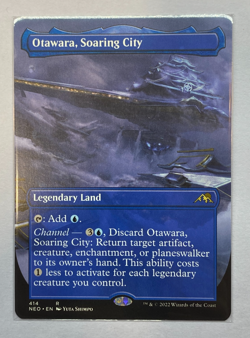 MTG - Kamigawa: Neon Dynasty - Otawara, Soaring City - Borderless - NM - Image 1