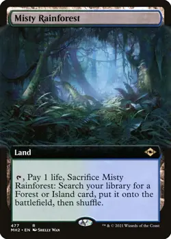 Misty Rainforest (Extended Art) Modern Horizons 2 #477 FOIL - Image 1