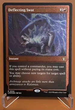 Deflecting Swat (Foil Etched) Commander Masters Foil - Image 1