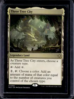 2024 Magic MTG Bloomburrow Three Tree City Foil #260 - Image 1