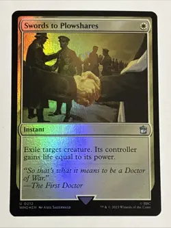 MTG Universes Beyond: Doctor Who Swords to Plowshares Foil 0212 NM - Image 1