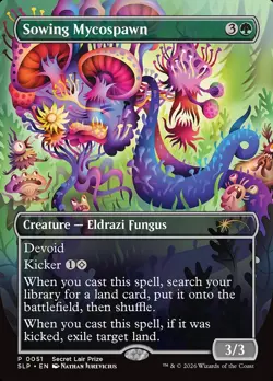 MTG Sowing Mycospawn Secret Lair Showdown RCQ Top 8 Promo Non Foil # 0051 NM/M - Image 1