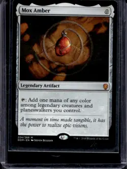 2018 Magic MTG Dominaria Mox Amber Foil #224 - Image 1