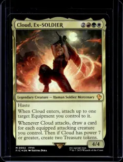 2025 Magic MTG Final Fantasy Cloud Ex-SOLDIER Commander Foil #2 - Image 1
