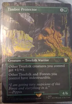 Timber Protector (Borderless) Commander: the Lord of the Rings Foil - Image 1