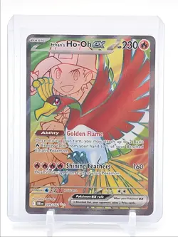 ETHAN'S HO-OH EX 2025 POKEMON DESTINED RIVALS ULTRA RARE 209/182 Q1048 - Image 1