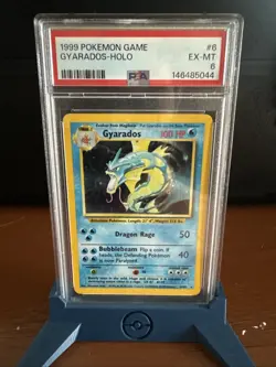 Pokemon Gyarados Holo Rare TCG Card Base Set 6 /102, PSA 6 - Image 1