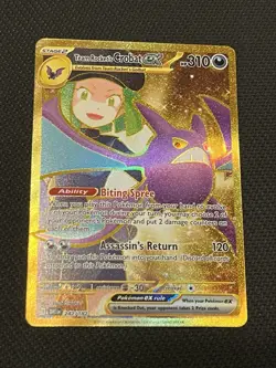 Pokemon TCG Destined Rivals 242/182 Team Rocket’s Crobat Ex Hyper Rare - NM - Image 1
