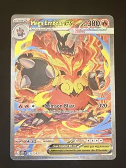 Mega Emboar Ex 273/217 SIR Secret Rare Pokemon Ascended Heroes 🔥 Super Big Hit - Image 2