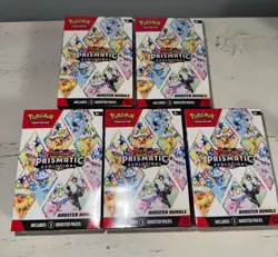 Pokemon TCG Prismatic Evolutions Booster Bundle New Factory Sealed X5 - Image 2