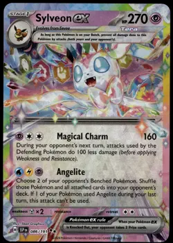 SYLVEON EX 086/191 DOUBLE RARE SURGING SPARKS POKEMON NEAR MINT - Image 1
