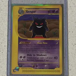 Pokemon TCG Gengar 90 HP Expedition Base Set 48/165 Non Holo Rare 2002 - Image 1
