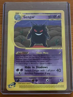 Pokemon TCG Gengar 90 HP Expedition Base Set 48/165 Non Holo Rare 2002 - Image 3