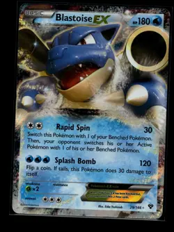 2016 Pokemon XY Evolutions Blastoise Holo #21/108 DMG - Image 1