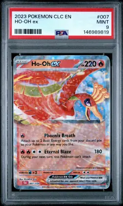 2023 POKEMON CLC-CLASSIC CHARIZARD & HO-OH EX DECK #007 HO-OH EX PSA 9 - Image 1