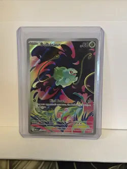 Bulbasaur - (Mega Evolution Stamped) Illustration Rare 133/132 NM Pokemon TCG - Image 1