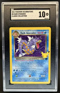 2021 Pokemon SWSH Celebrations Dark Gyarados Classic #8/82 SGC 10 - Image 1