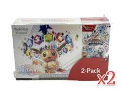Pokemon Prismatic Evolutions Elite Trainer Box & Booster Costco Bundle (x2) - Image 1