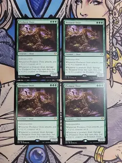 4x Predator Ooze - NM/M Commander 2020 C20 MTG Magic - Image 1