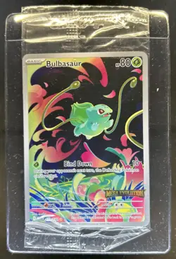 2025 Pokemon Mega Evolution Bulbasaur Promos Full Art Sealed #133/132 - Image 1