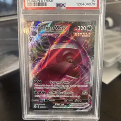 2021 POKEMON SWORD & SHIELD FUSION STRIKE #157 FULL ART/GENGAR VMAX PSA 10 - Image 2