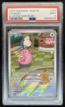 2024 Pokemon Twilight Masquerade Chansey #187/167 PSA 9 - Image 1