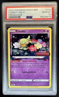 2022 Pokemon SWSH Black Star Promos Comfey #SWSH242 PSA 10 GEM MINT - Image 1
