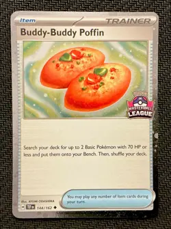 Pokemon Buddy-Buddy Poffin 144/162 Master Ball League SEA Stamp Promo - Image 1
