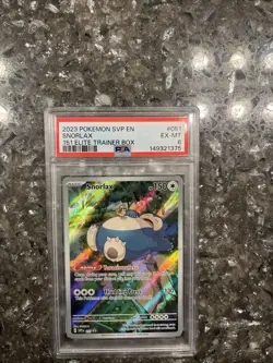 2023 Pokemon SVP En Snorlax 151 Elite Trainer Box PSA 6 Looks Nicer Fresh Slab - Image 1