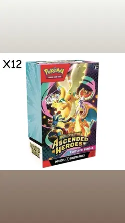 12 x Pokemon TCG: Mega Evolution-Ascended Heroes Booster Bundle (6 Packs)PRESALE - Image 1