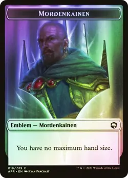 Mordenkainen Emblem / Treasure Token Foil AFR NM MTG - Image 1