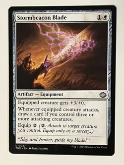 Stormbeacon Blade Tarkir: Dragonstorm Non-Foil Regular MTG - Image 1