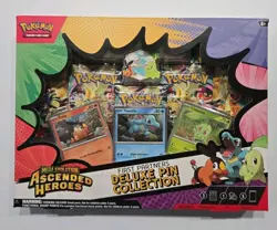 Pokemon Ascended Heroes Tech Sticker + Deluxe Pin Collection Lot Sealed - Image 3