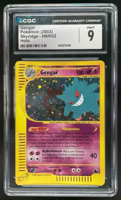 2003 Pokemon Skyridge Gengar Holo #H9/H32 CGC 9 - Image 1