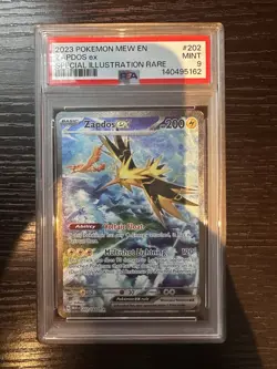 ZAPDOS ex 202/165 2023 SV EN-151 Special illustration rare PSA 9 - Image 1
