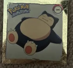 1999 Artbox Pokemon Stickers Series 1 Gold Snorlax #G04 - Image 1