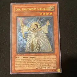 Yugioh Lyla, Lightsworn Sorceress LODT-EN019 Ultimate Rare 1st Ed - Image 1