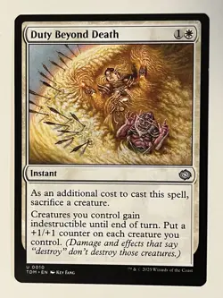 Duty Beyond Death Tarkir: Dragonstorm Non-Foil Regular MTG - Image 1