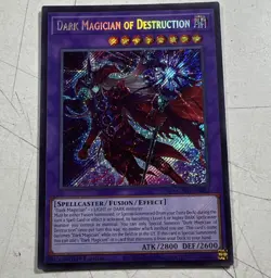 Yu-Gi-Oh Dark Magician of Destruction MZMU-EN011 Secret Rare 1st Ed NM - Image 1